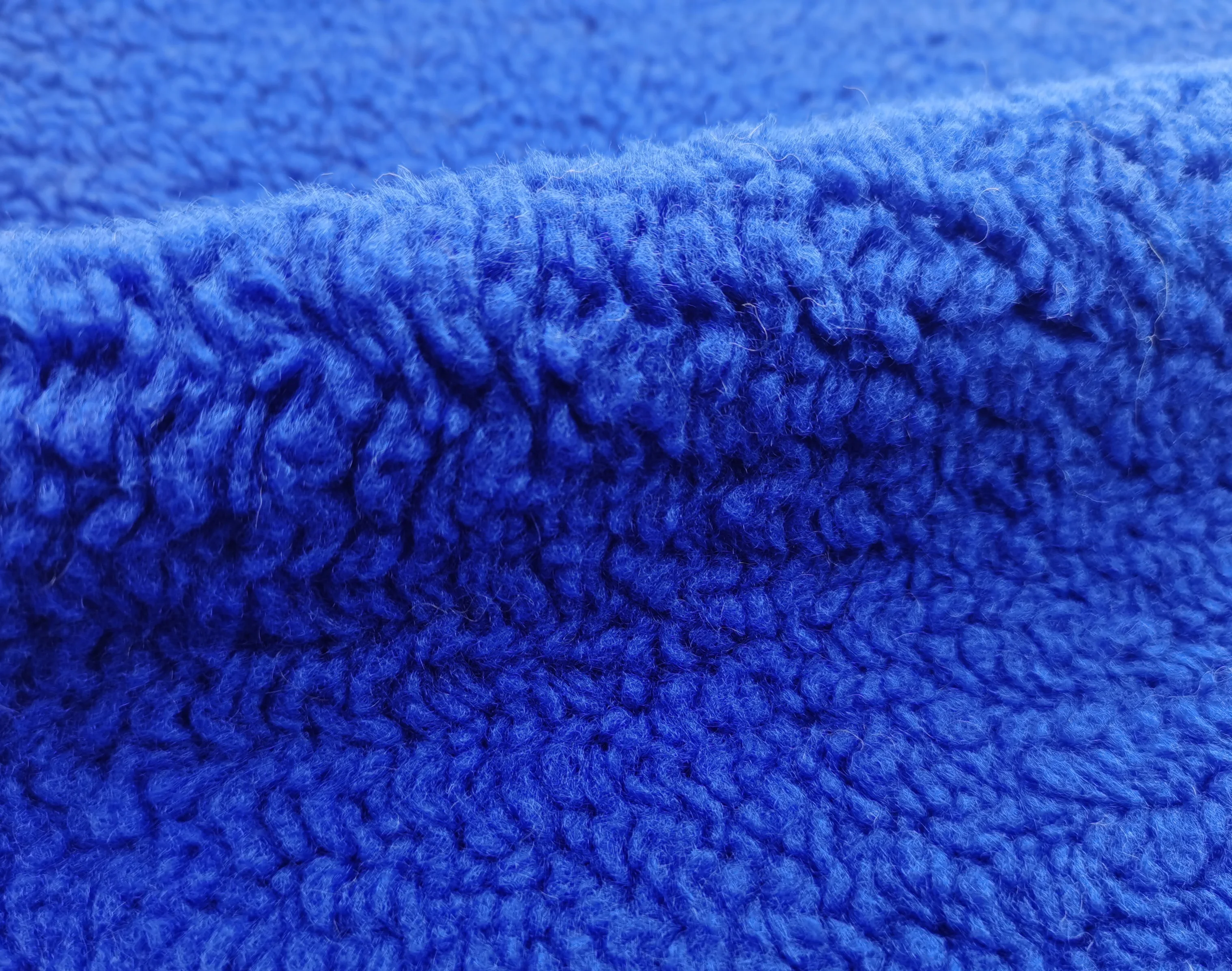 100% Polyester Solid Wheat Spike Pattern Sherpa Faux Fur Fabric for Garment/ Home Textile/Toys