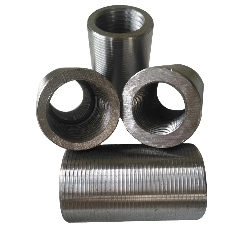 Modern Carbon Steel Rebar Straight Thread Coupler Price List Steel Bar Connector Reinforcement Concrete Construction Building