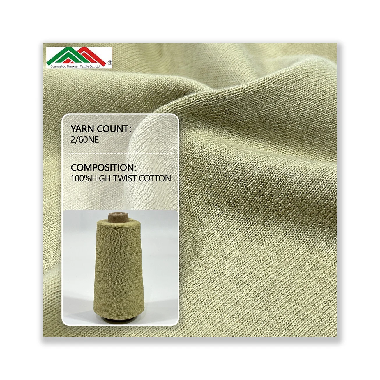 2/60NE 100% High Twisted Cotton Yarn for Flat Knitting Machine