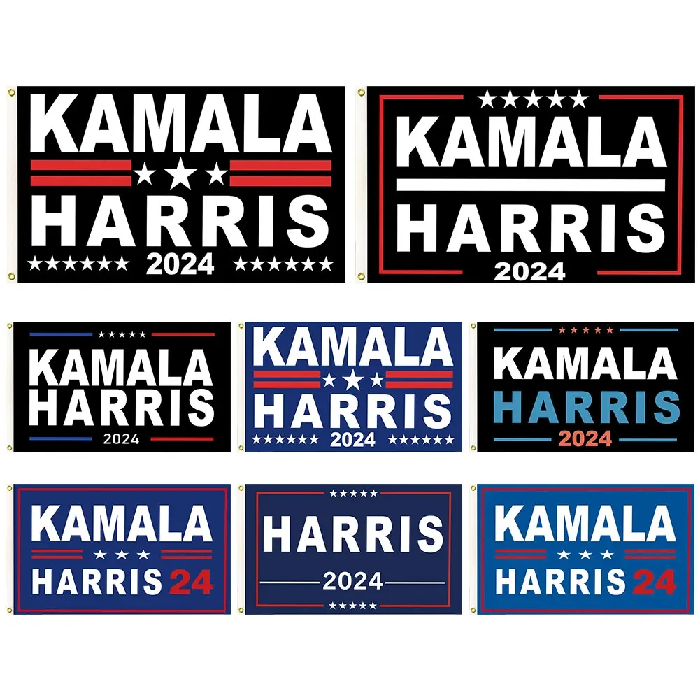 Flagnshow 2024 American Presidential Election flag 3x5ft for the people Save democracy custom kamala harris flag