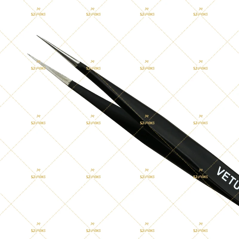 Premium Quality Vetus L Type Tweezers for Mega Volume Easy Fan Mink Eyelash Extensions