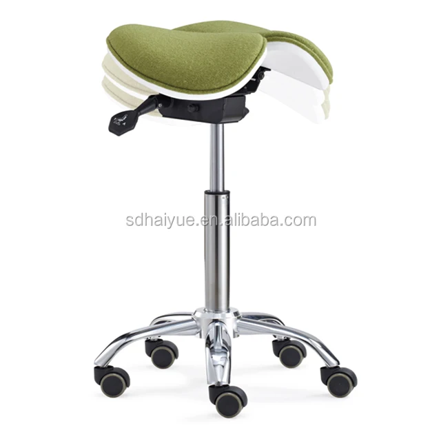new design ergonomic Saddle chair Hot sale dental  saddle  stool split chair for hospital clinic