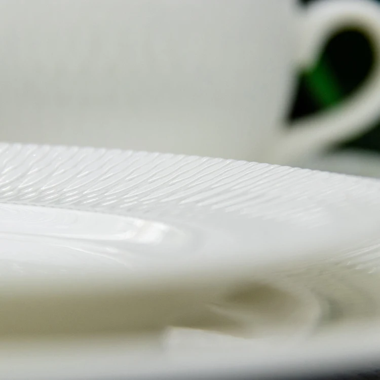 wholesale  porcelain white plates porcelain dinner sets hotel-restaurant servies dinnerware rustic