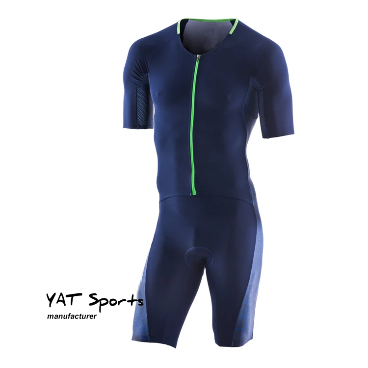 Customization Men triathlon clothing one piece short sleeve triathlon suit apparel