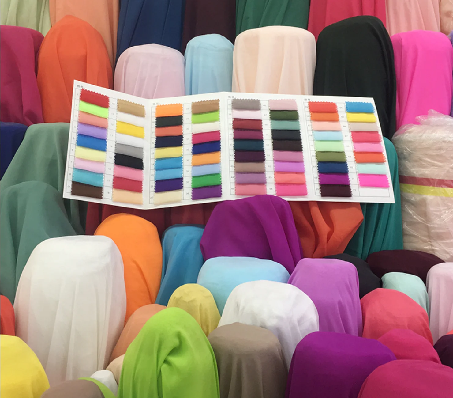 100D 100% polyester plain chiffon fabric
