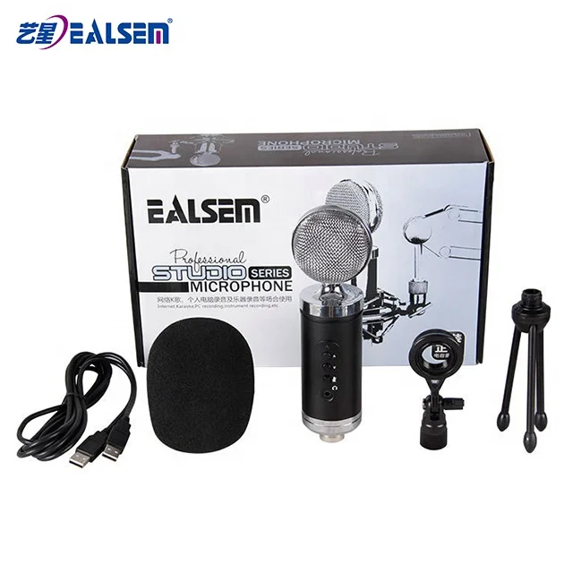Manufacturer Wholesale Handheld Gaming Microphones USB Noise Cancelling Recording Microphone For Tiktok Live Streaming