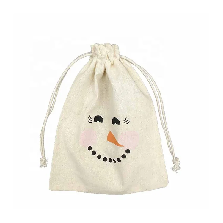 Custom printed logo Low-priced retro style canvas drawstring bag Most popular best-selling promotion