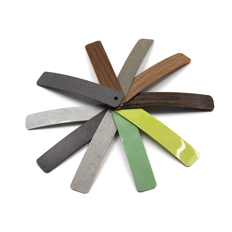 High gloss MDF PVC edge banding customized color plastic strips for furniture