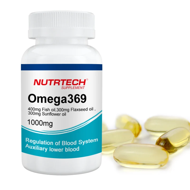 GMP Certified OEM Fish Oil Softgel omega 3 softgel omega 369 softgel
