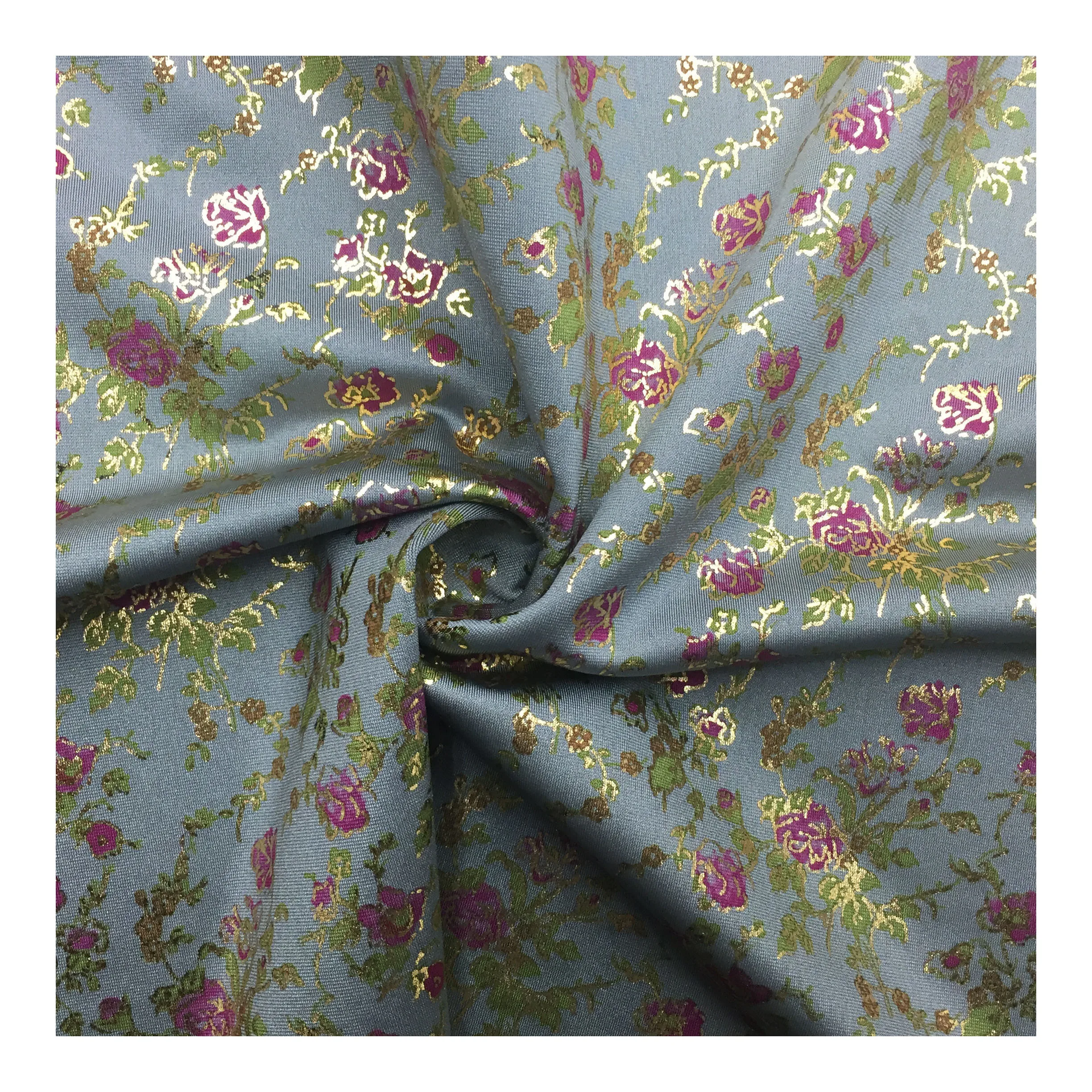 Пользовательский дизайн Печать Поли стрейч купальники полиэстер спандекс цветочная ткань