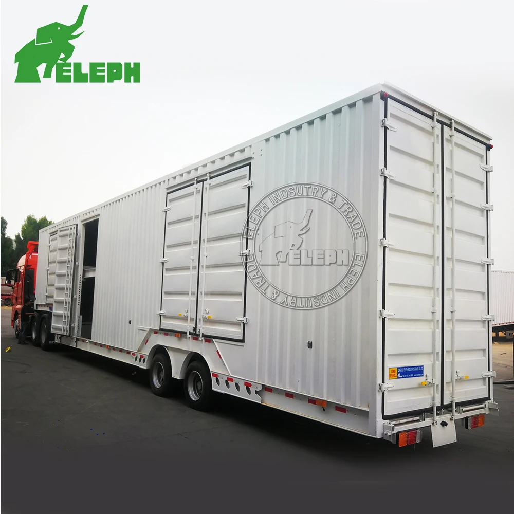 Long Distance  transport Enclosed Vehicle Car Carrier Semi Trailer For SUV luxury race car Transporting