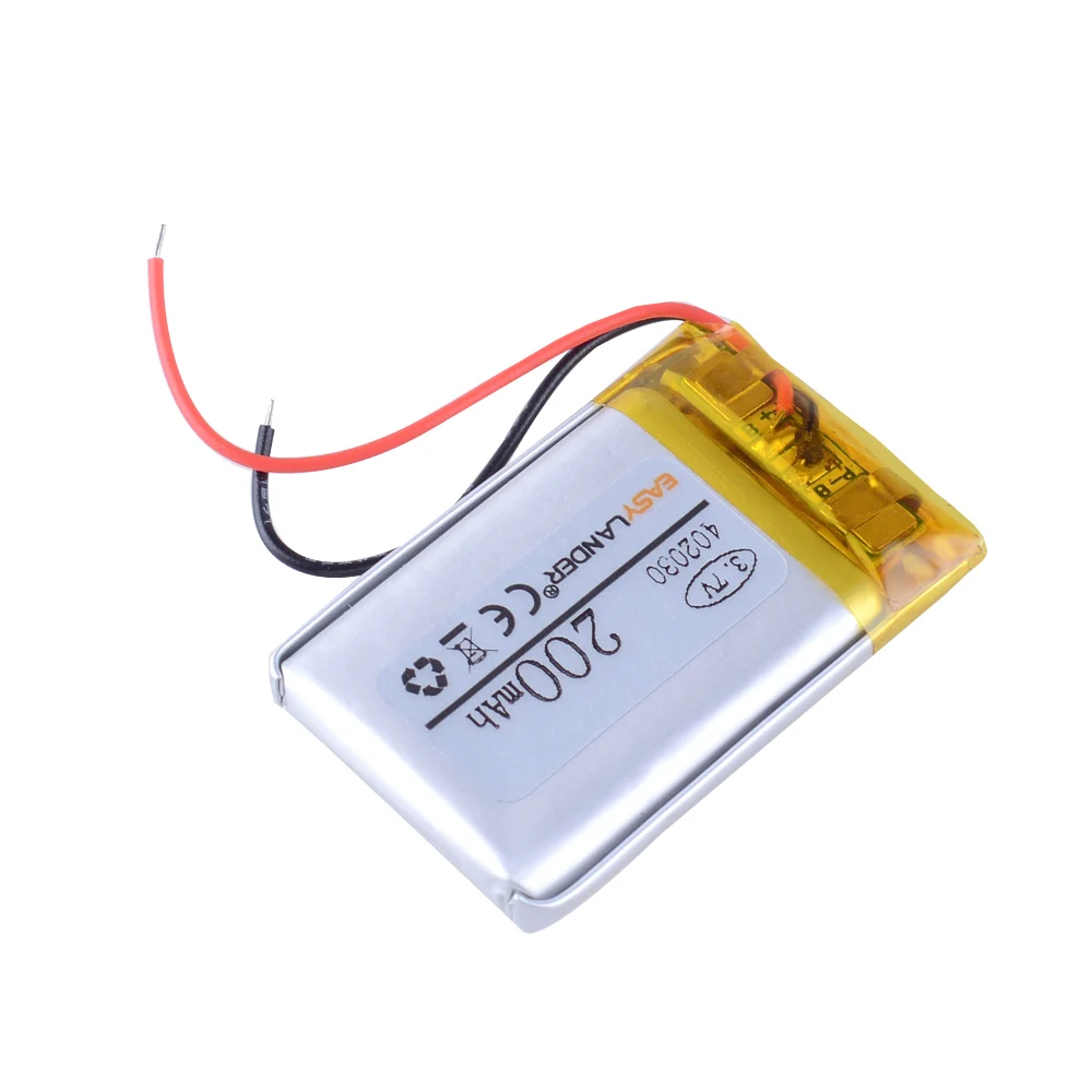 
402030 3.7V 200mah lithium polymer battery 