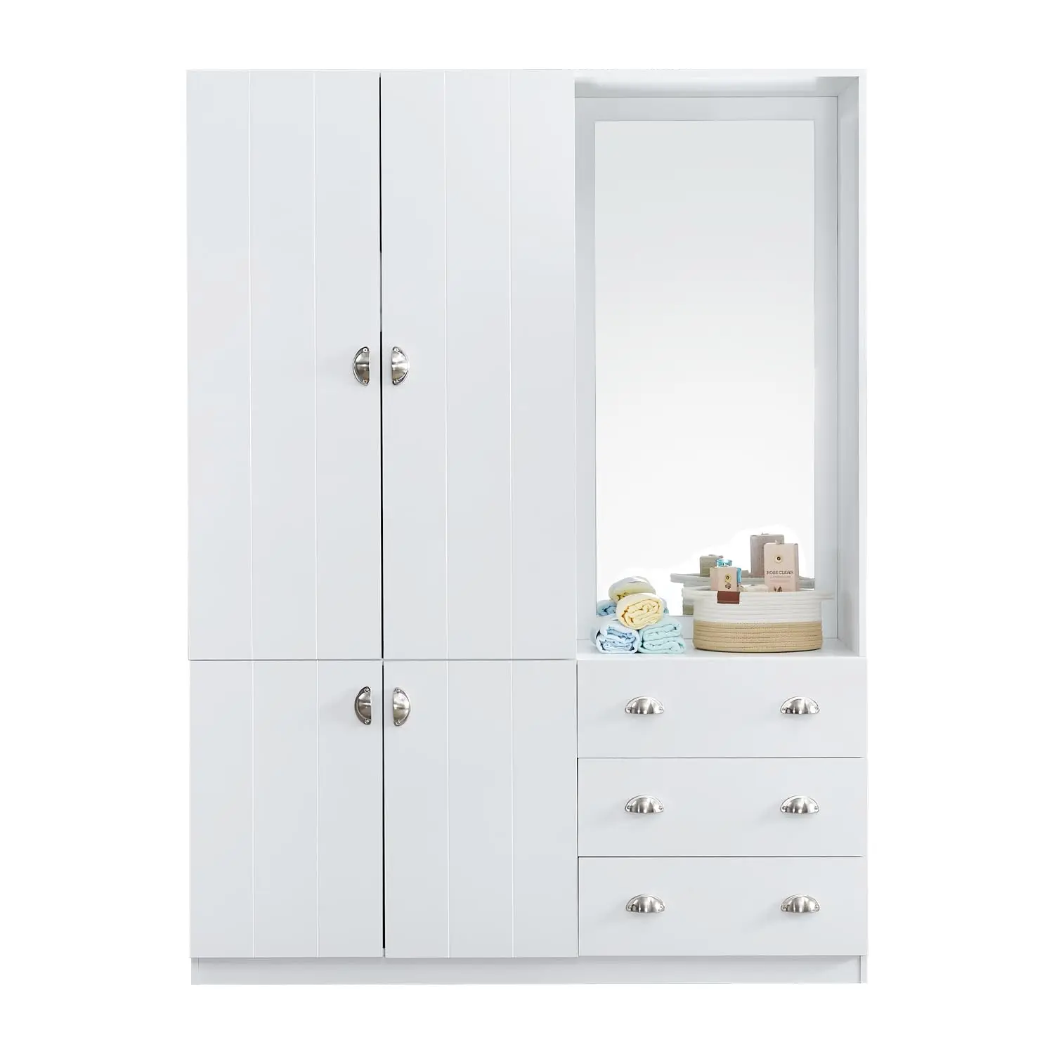 mirrored white double wardrobe and chest of drawers sliding doors wall closet small wardrobe with drawers