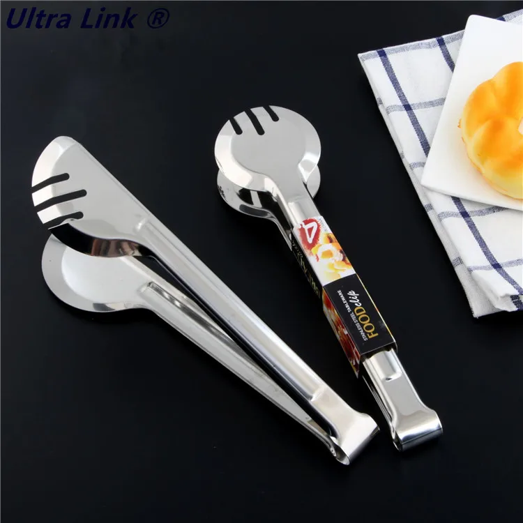 
Kitchen Tool Stainless Steel Food Tong for Salad BBQ Barbecue Toast Bread Pastry Sandwich Food Tong 