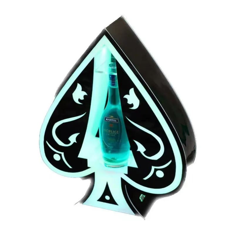 2022 Led light bottle holder bar shelf / bar liquor bottle stand / wireless led acrylic LED Bottle Presenter