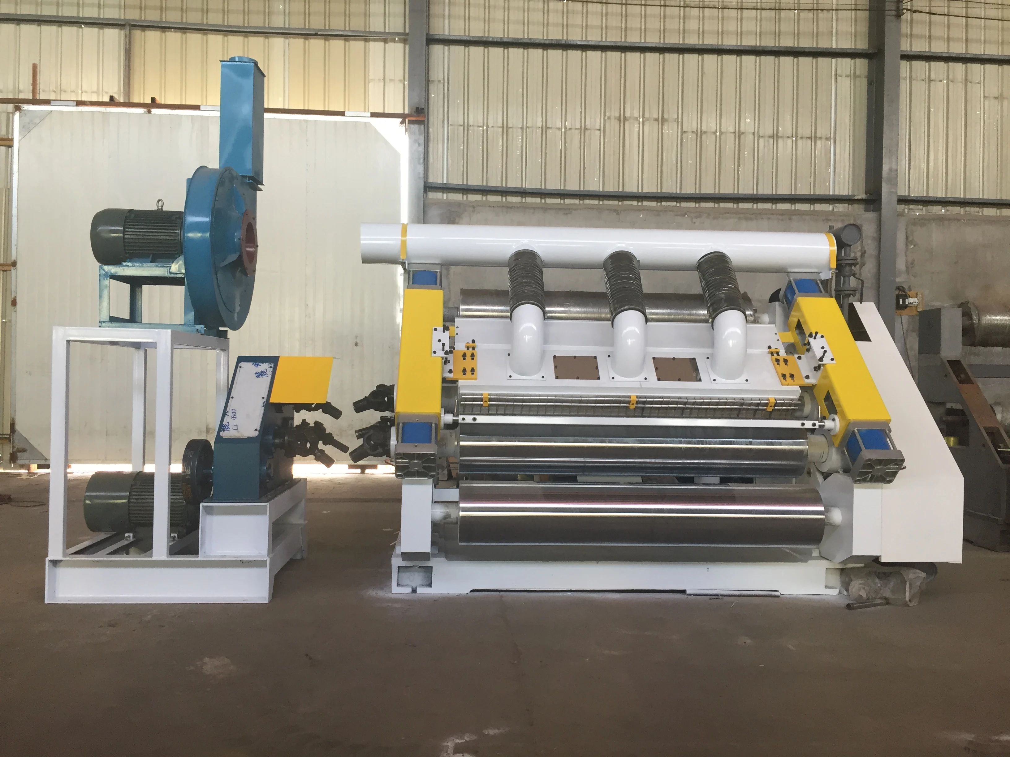 SF-280 Fingerless type corrugated carton making machine /electric heating single facer