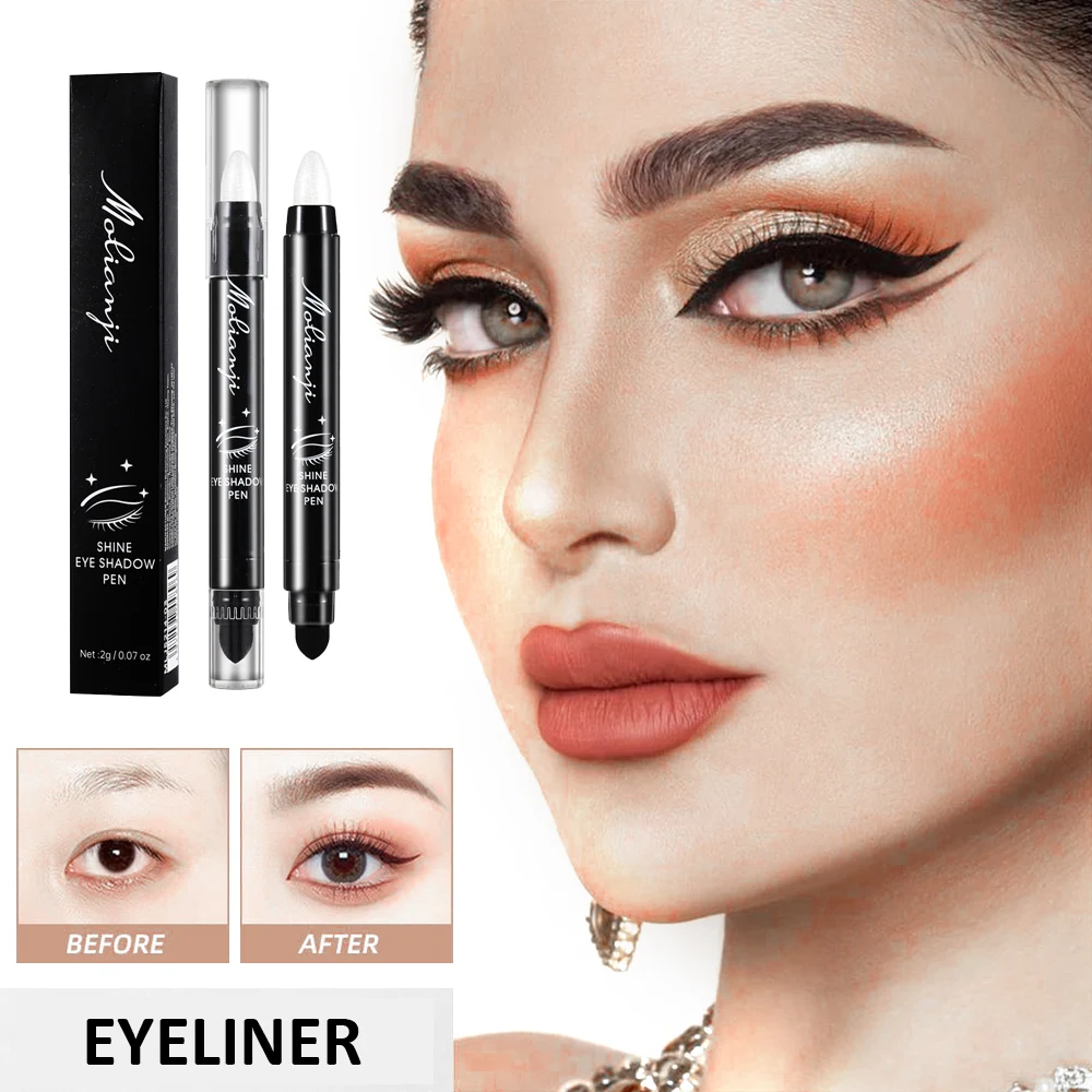 Private label custom women cosmetics eye shadow makeup eyes foundation glitter eyeshadow stick for face beauty