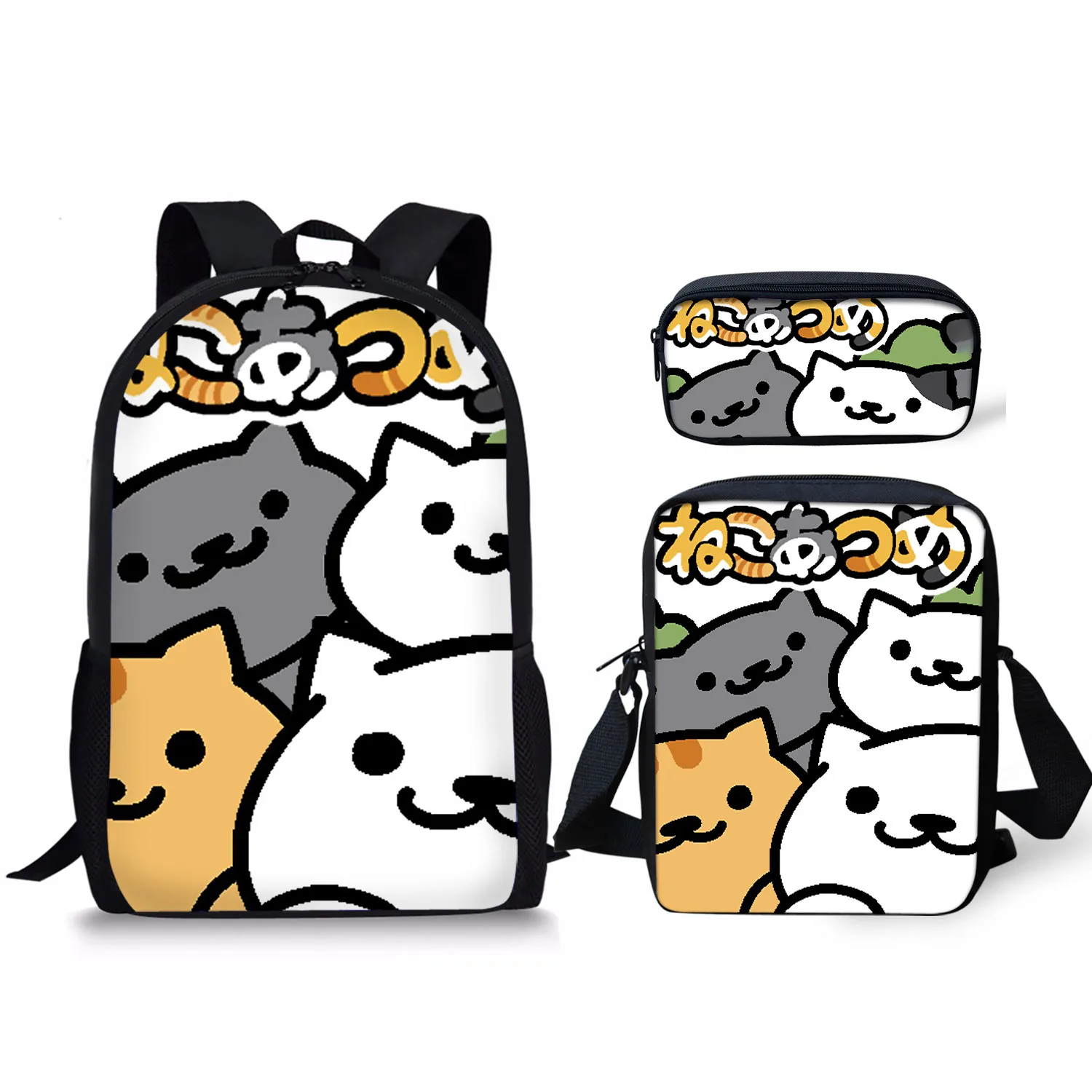 
FIRST DANCE Cute Animal Print Kids Backpacks Lightweight School Bags for Pupils Boys Girls Casual Daypack Dog Cat 