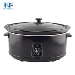 Best Price Slow Cooker Crock Pot Ceramic 6.5qt Stainless Steel Portable Slow Cooker