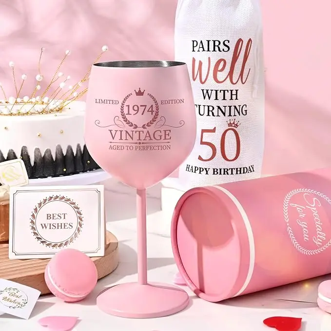 304 Stainless Steel 18oz Wine Glass Stemglass Wine Glasses Suitable For Gift Giving Restaurant Birthday Gifts With Wrapping