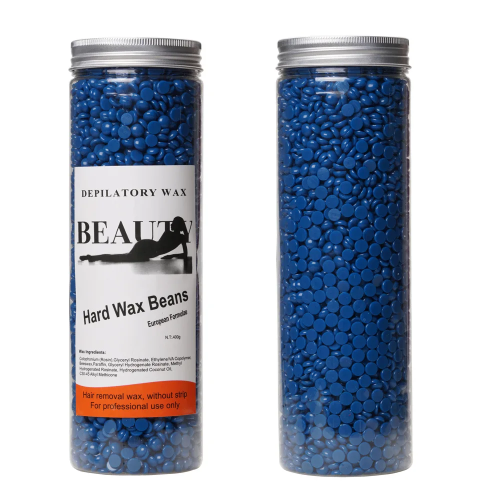 400g tube packaging professional depilatory hard wax beads no strip wax beans for hair removal