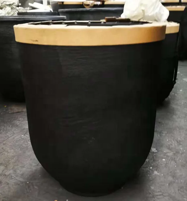5000(850) #  High Quality Graphite crucible 1000kg graphite  silicon carbide crucible for aluminum melting