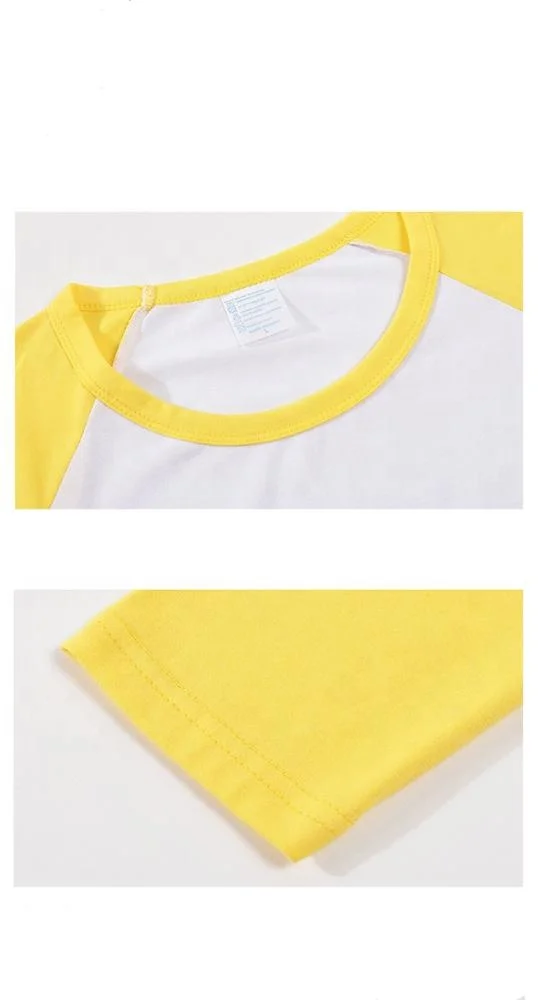 Wholesale Raglan O Neck Long Sleeve Shirt Custom Logo Print Pullover T-shirt Advertising Shirt Color Stitching T-shirt