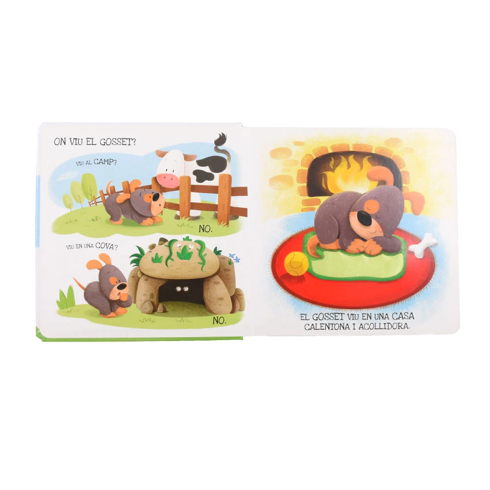 China Custom Baby Kids Cardboard Books printing services Children Board Book WIth Factory Price