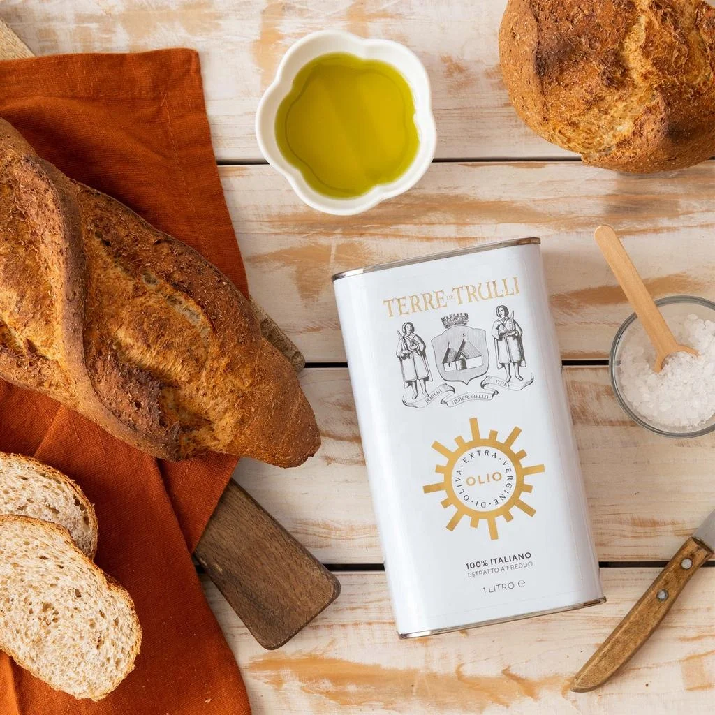 Premium Italian Quality Extra Virgin Olive Oil 1l Can - Mediterranean diet, edible EVO OIL