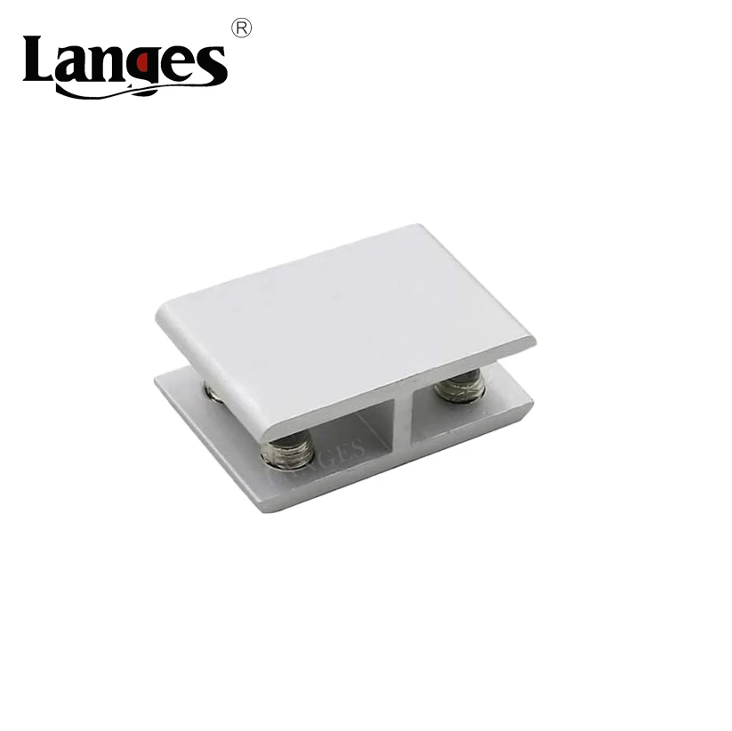 Adjustable No-punching Aluminum Alloy Display Cabinet Frameless Glass Fixing clip clamp