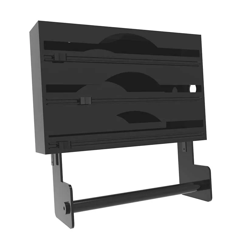 2022 Trending High Quality 3 Cutter 4 1 Wall Cling Two In One Dispenser For Foil And Plastic Wrap