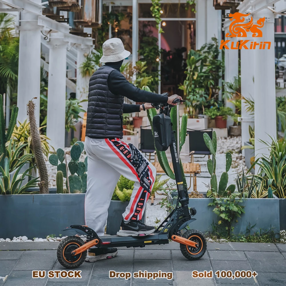 2023 New Arrival Kukirin G2 Pro Electric Scooters Fat Tire folding 600w 48v 15ah 50km Range 45km/h E-roller Eu Stock