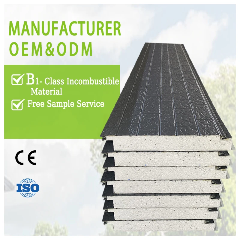 Fire Prevention EPS Sandwich Wall Panel Metal Decoration Insulation Exterior Wall Panel