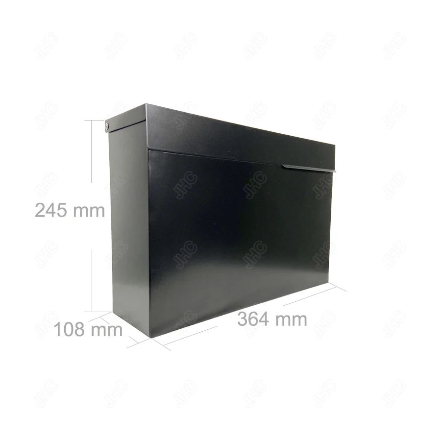 
concise design powder coating waterproof wall mount mailbox 