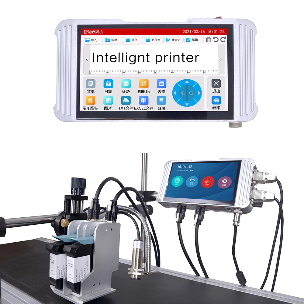 Factory direct sale TIJ online inkjet date code printer inkjet printer on bottle carton cloths printing machine digital machine