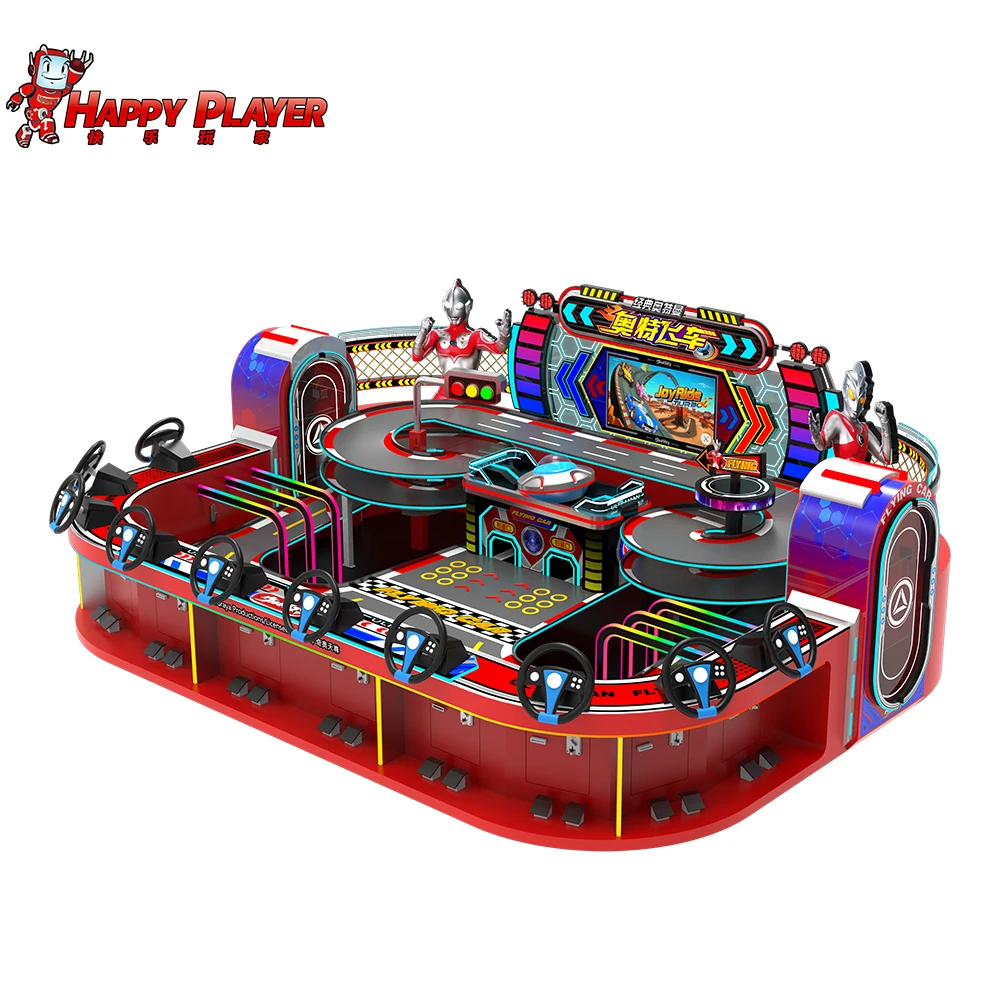 Competitive Indoor Toy Track for Children Coin Operated Games Edition Plastic Racing Car Slot Toys Diy Rail Way Car