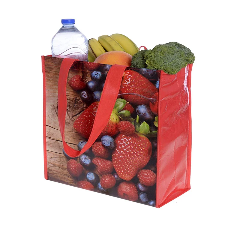 Custom High Quality Non Woven Fabric Reusable Shopping Bag Hot Sale Reusable Grocery Supermarket Bag