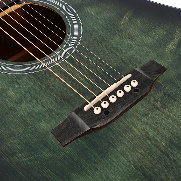 Handmade Music Instrument Spruce Top Acoustic Guitar a A+ Grade Solid with Chrome Die-cast Tuner