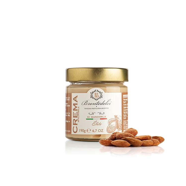 
High Quality Almond Spread in 190g glass jar for cakes and desserts 