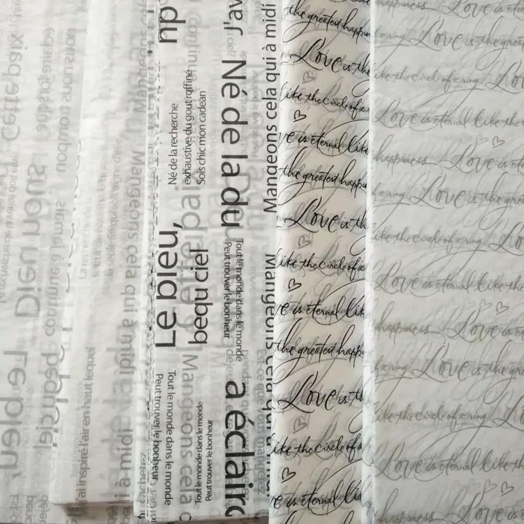 
Custom printing logo gift wrapping paper clothing tissue paper 