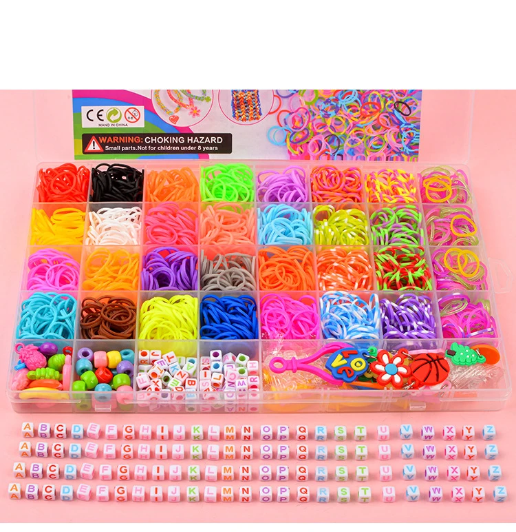 Top selling crazy loom bracelet making kit rubber band loom band bracelet making kit for kids