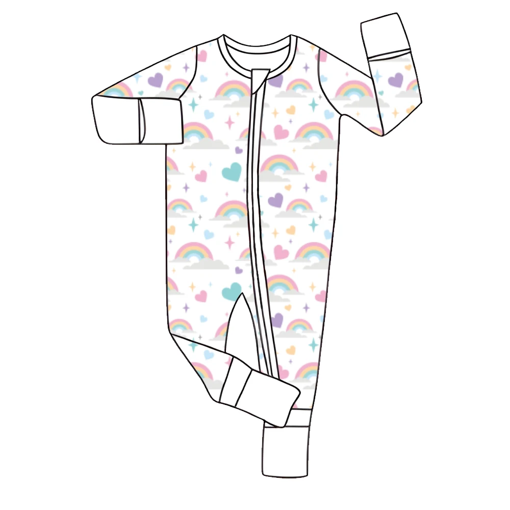 Baby Onesie How To Put My Brand Onesies Palin Romper Bamboo Pajamas Zipper Jumper Body Suit Girls Sleeping Rompers