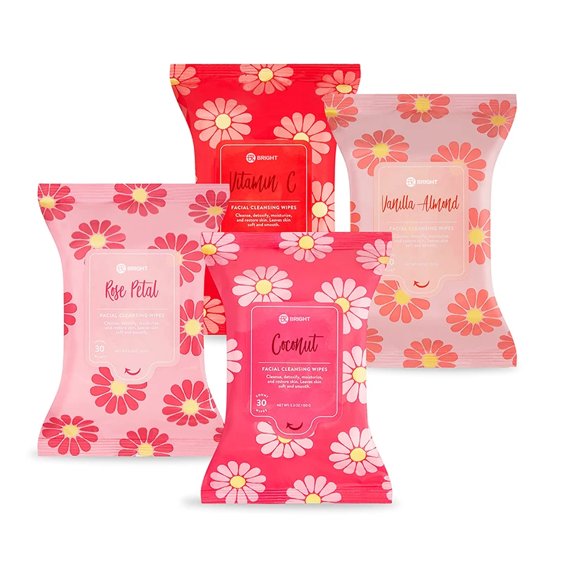 Makeup Remover Wipes Hydrate Skin Remove Oil And Dirt Organic Facial Cleansing Wipes