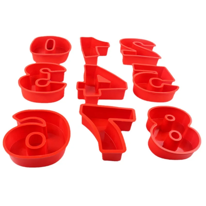 Wholesale Silicone baking mold 3D Figure cake pan baking set for pastry chocolate cake decorating mold Birthday