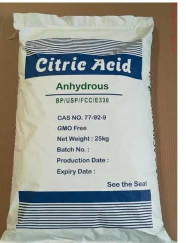 Citric Acid /CAA/CAM CAS NO 77-92-9