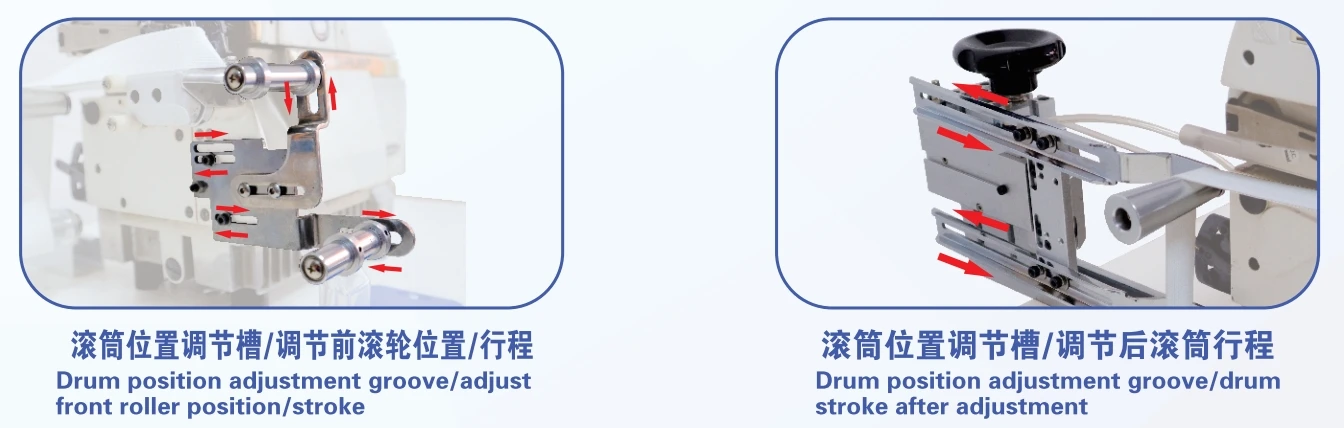 RONMACK RM-322 Automatic Round Collar Device Pneumatic Tension Roller Device Sewing Machine