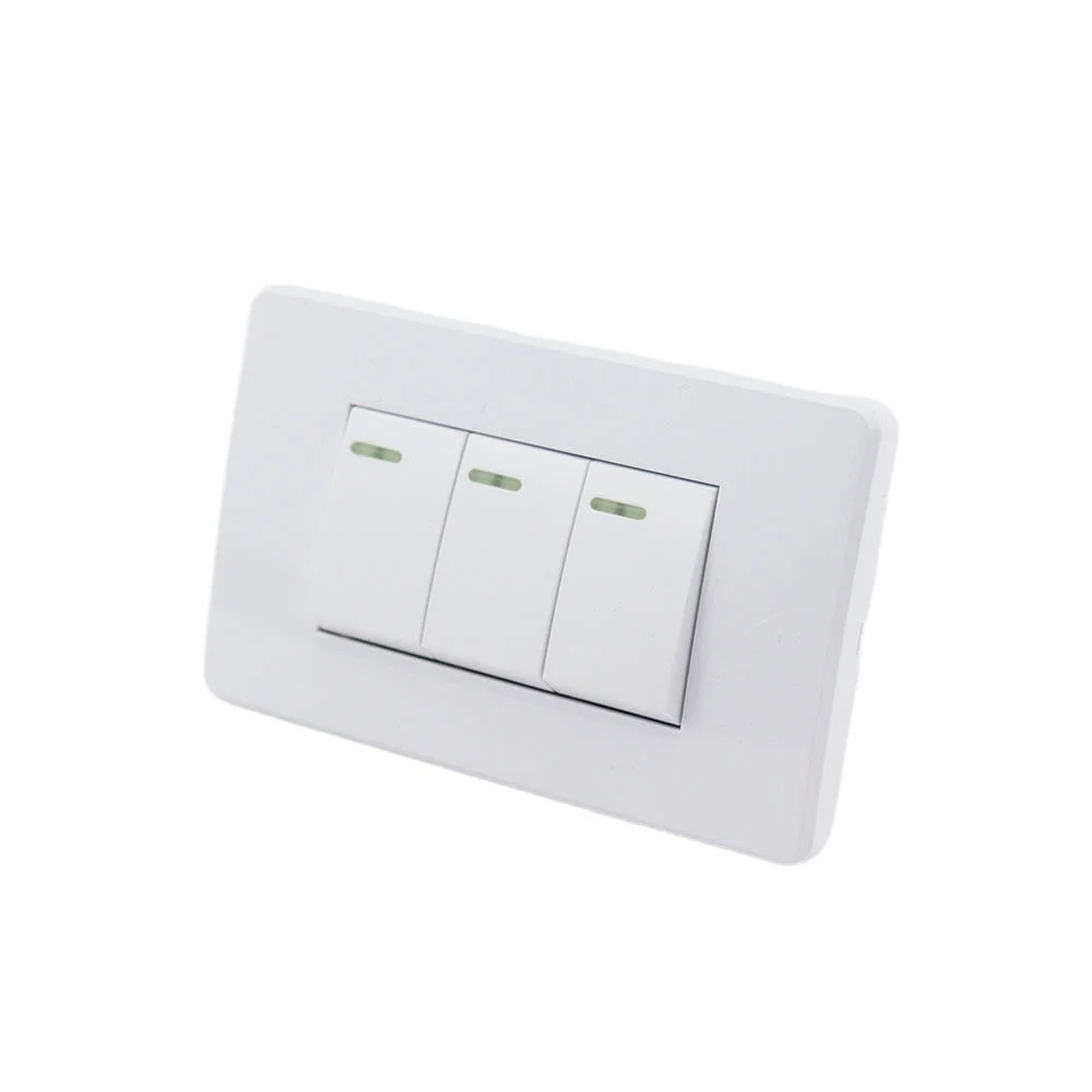 Best sell wholesale Three-open double-control emergency active power-off protection modular wall switch