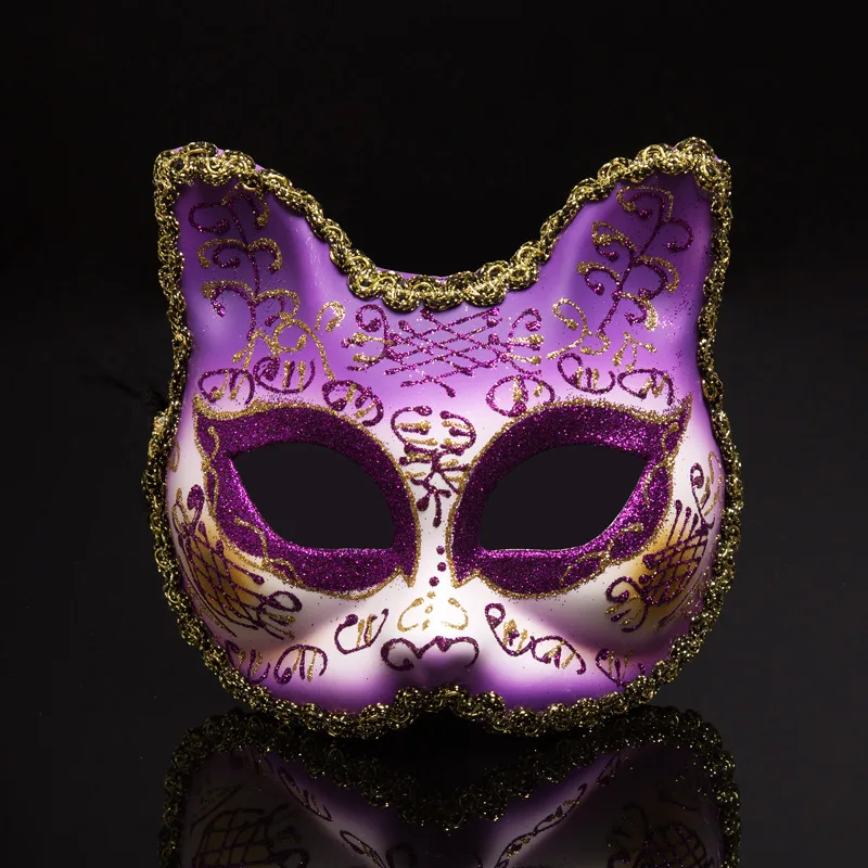 Factory wholesale Half face party mask Halloween Christmas masquerade carnival festival cat mask