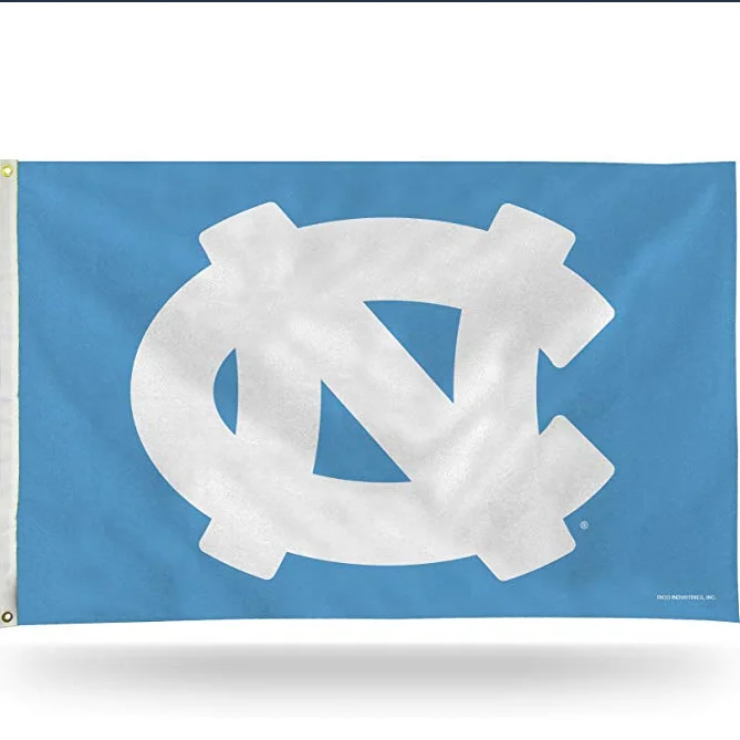 Industries NCAA North Carolina Tar Heels 3-Foot by 5-Foot Single Sided Banner Flag with Grommets