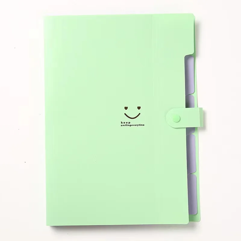 Wholesale Price Document Folder Pocket Plastic Folders Portable A4 Size Paper Expanding File Folder